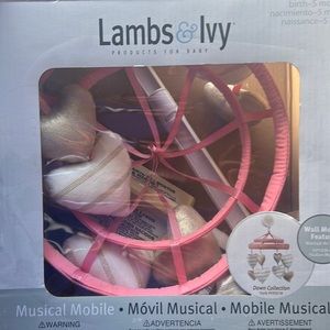 Gold and pink musical mobile